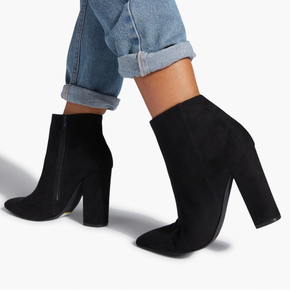 Block heeled booties. Brand new never worn.